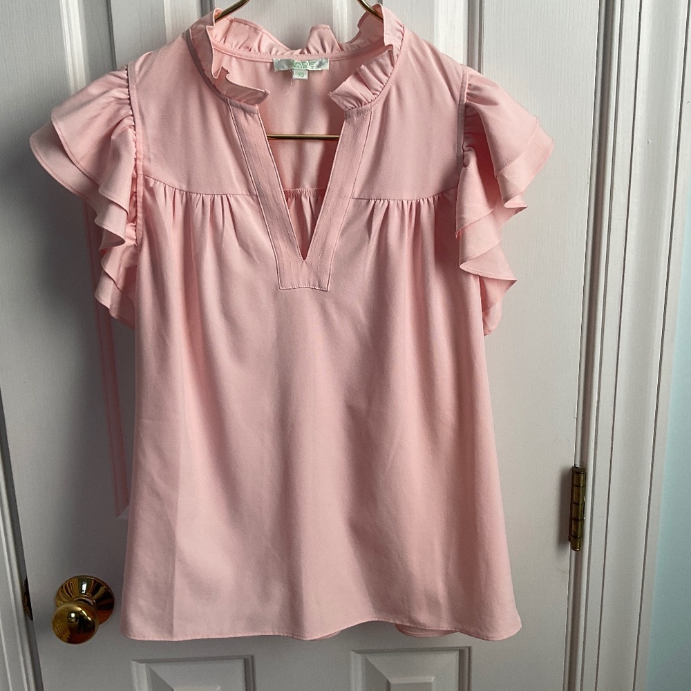 Jade Ruffled Summer Top
